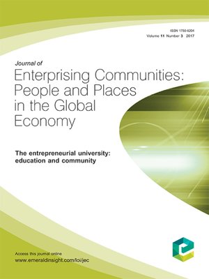 cover image of Journal of Enterprising Communities: People and Places in the Global Economy, Volume 11, Number 3